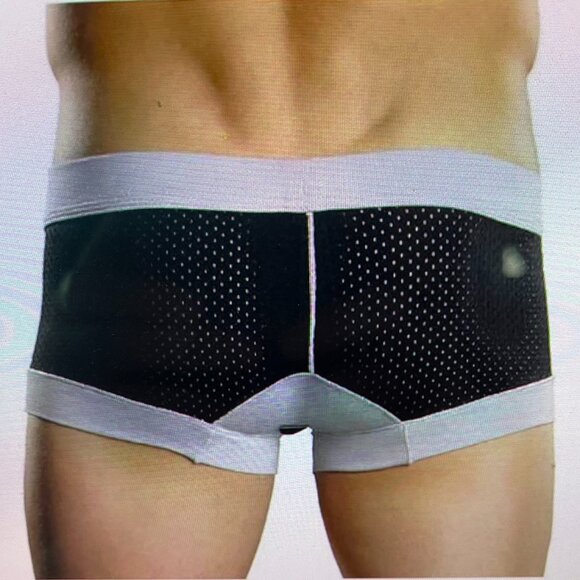 Men's Male Power Athletic Mesh Mini Short Medium - Picture 3 of 3